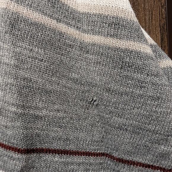 70s / 80s Striped Collared Long Sleeve Polo Shirt - Picture 5 of 6